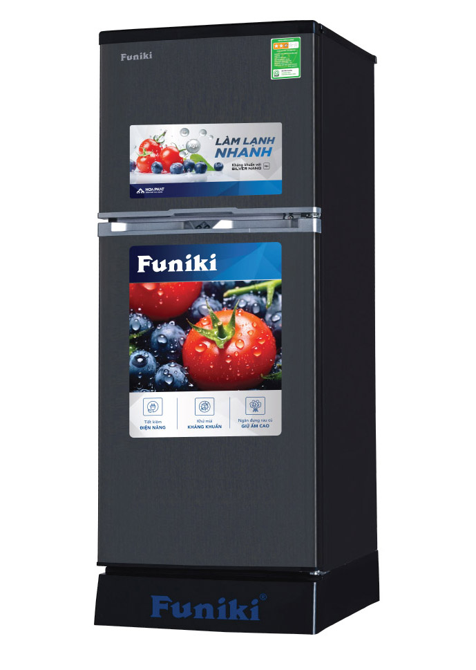 Tủ lạnh Funiki 126 lít FR-132CI.1, không đóng tuyết, MÀU GHI ĐEN- MẪU MỚI