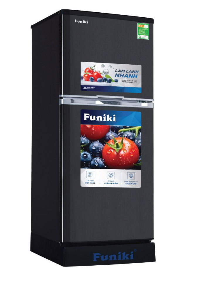 Tủ lạnh Funiki 147l 2 cánh FR-152CI.1 , không đóng tuyết, MÀU GHI ĐEN- MẪU MỚI