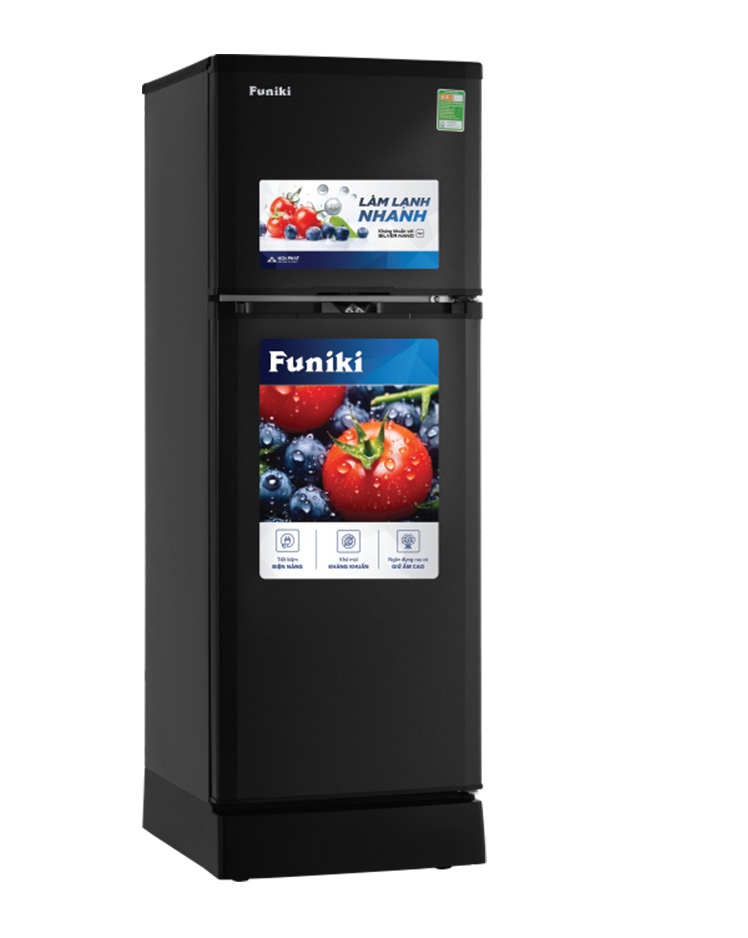 Tủ lạnh Funiki 147 lít HR T6147TDG , không đóng tuyết MẪU MỚI MÀU GHI ĐEN