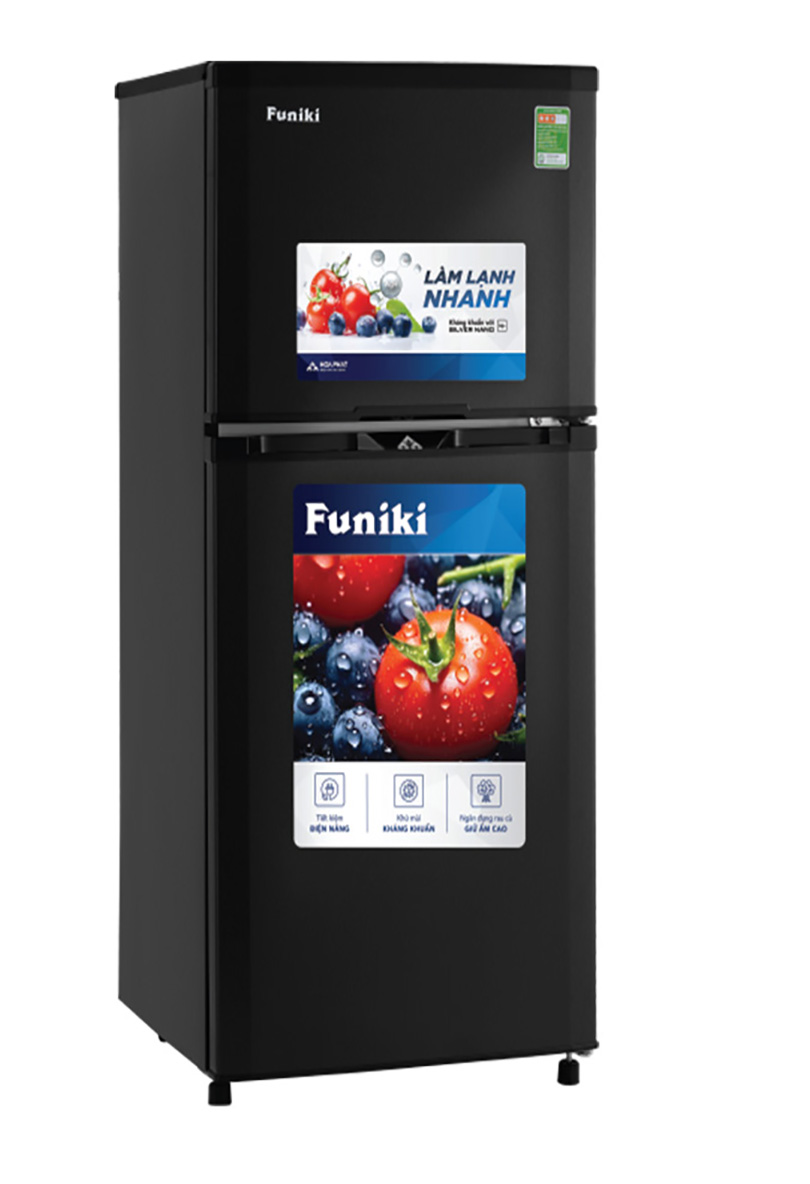Tủ lạnh Funiki 159 lít HR T6159TDG , không đóng tuyết MẪU MỚI MÀU GHI ĐEN