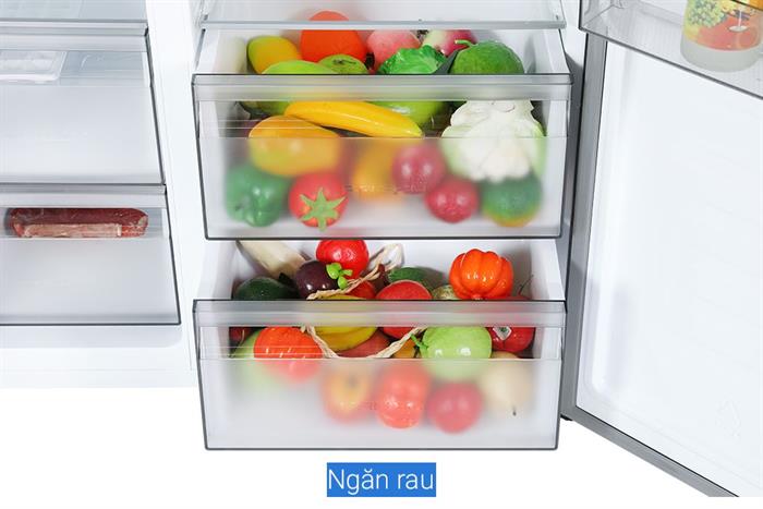 Tủ lạnh Hisense Inverter 550 lít Side By Side RS708N4EBND