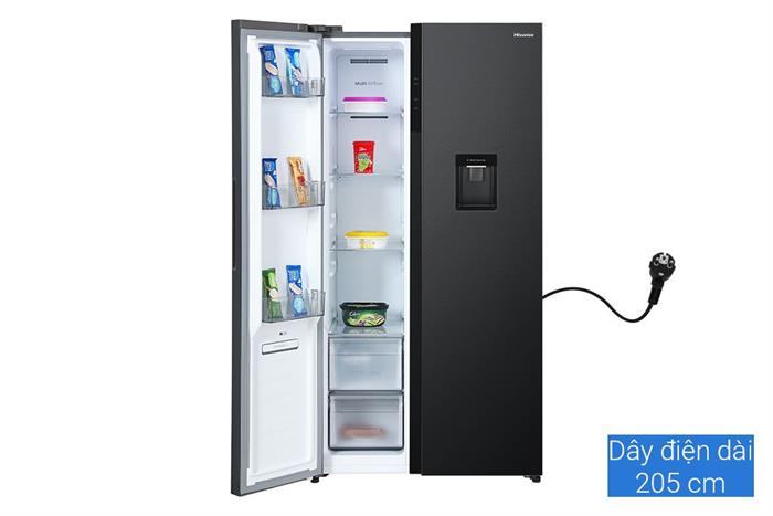 Tủ lạnh Hisense Inverter 550 lít Side By Side RS708N4EBND