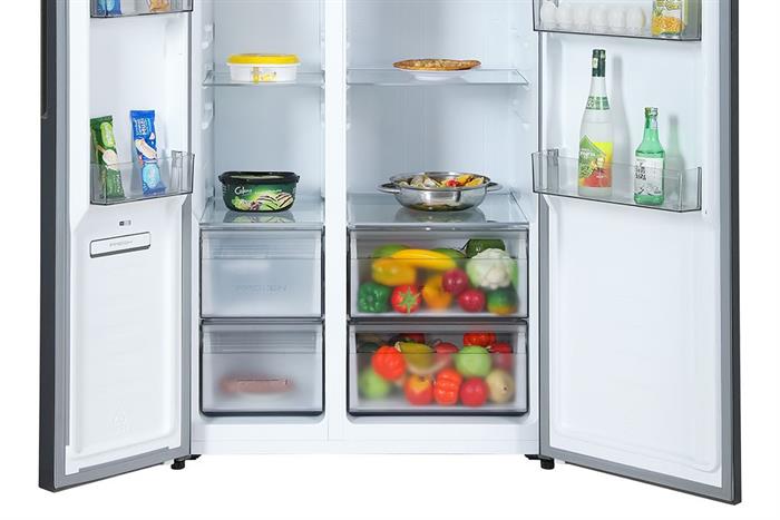 Tủ lạnh Hisense Inverter 550 lít Side By Side RS708N4EBND