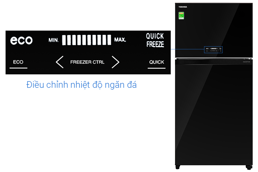 Tủ lạnh Toshiba Inverter 555 lít GR-AG58VA (XK) Xuất xứ Thái Lan- Hàng chính hãng