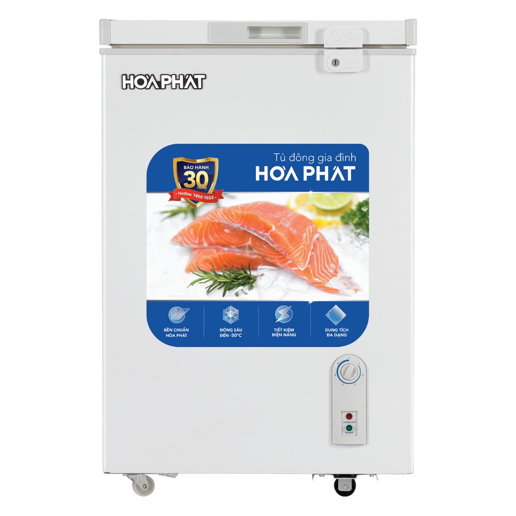 Tủ Đông Hòa Phát 107 Lít HPF AD6107.T1 , kính cường lực