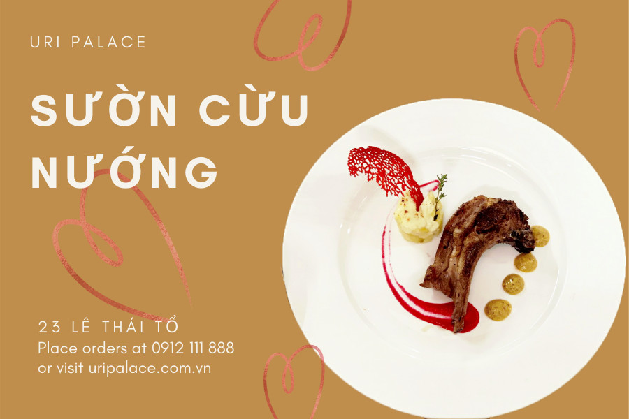 Thưởng thức sườn cừu nướng tại Nhà hàng Uri