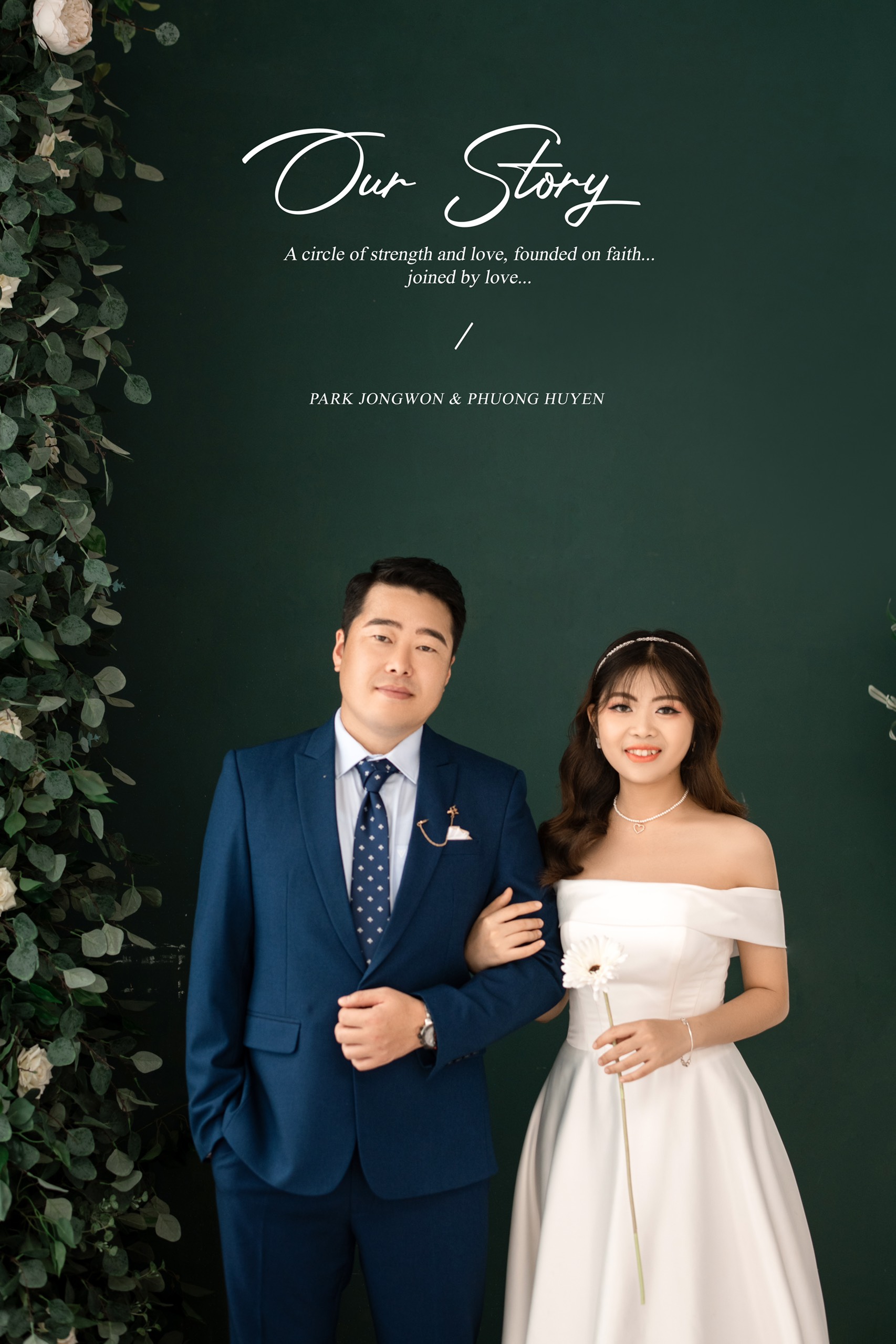 Chúc mừng hạnh phúc của chú rể Yong Won và cô dâu Phương Huyền