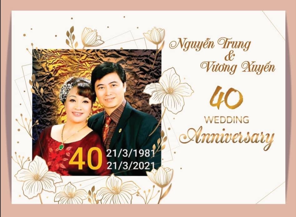 Tiệc kỷ niệm 40 năm cưới là dịp để tận hưởng niềm hạnh phúc bên gia đình và bạn bè. Một buổi tiệc ấm áp đầy hạnh phúc, tình yêu và kỉ niệm đang đợi bạn.