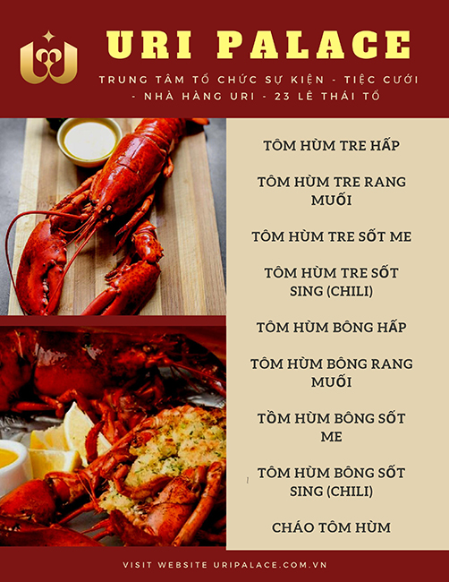 Thực đơn món chính 