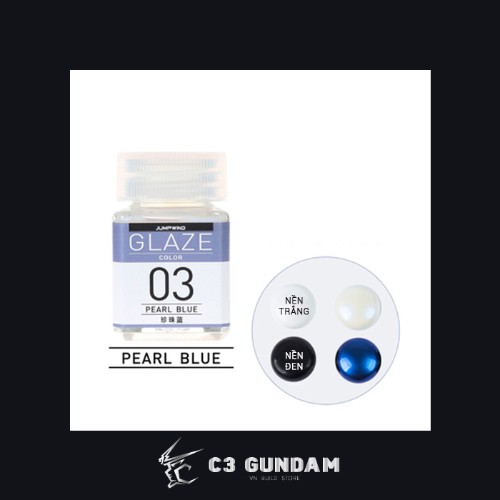 SƠN MÔ HÌNH GUNDAM JUMPWIND MÀU NGỌC TRAI - GLAZE PEARL COLOR JWGC 18ML