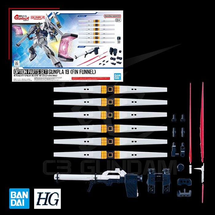HG 1/144 Option Parts Set Gunpla 19 (Fin Funnel) CUSTOM PARTS
