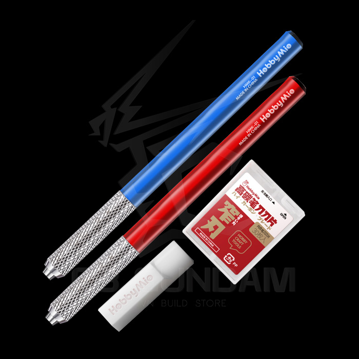 DỤNG CỤ MÔ HÌNH GUNDAM HOBBY MIO CÁN DAO ĐA NĂNG HMK-08 LƯỠI DAO GỌT NHỰA THỪA CARBON KNIFE BLADE 1710 1711 (30 PCS) BỘ DAO GỌT LƯỠI NHỎ HMK-01R HMK-01B HMK-03K HMK-03G