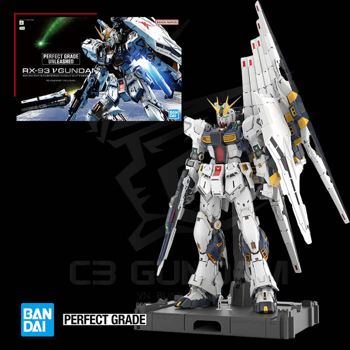 PG UNLEASHED 1/60 RX-93 Nu ν Gundam PGU & Led for PGU Nu