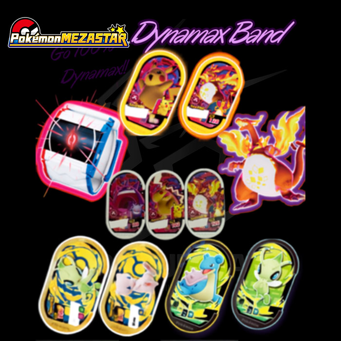 Pokemon Mezastar Promo - Special Meza Tag - Dynamax Band Pikachu & Charizard