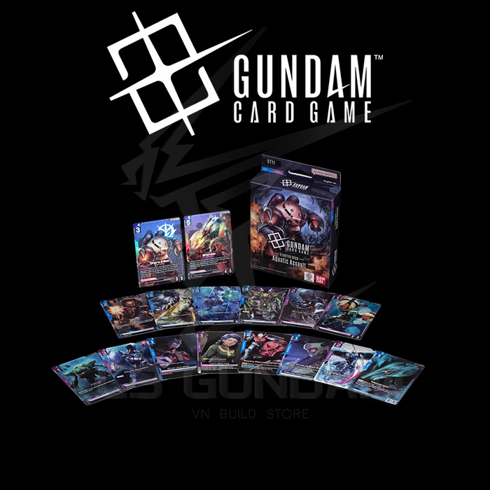 Thẻ Bài Gundam Card Game: [ST11] Starter Deck 11: Aquatic Assault [ENG]