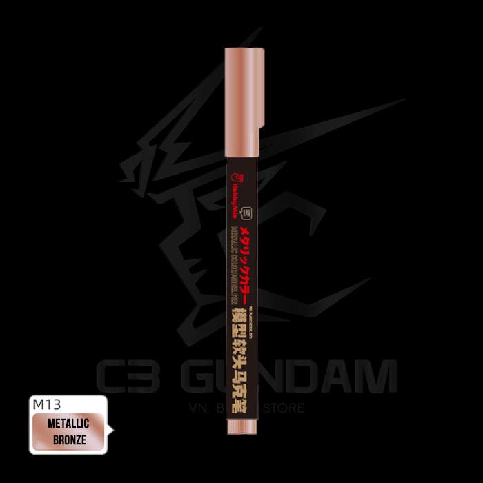 BÚT SƠN VẼ MÔ HÌNH GUNDAM CAO CẤP ĐẦU LÔNG GUNDAM MARKER HOBBY MIO TOOL METALLIC COLOR - MÀU KIM LOẠI