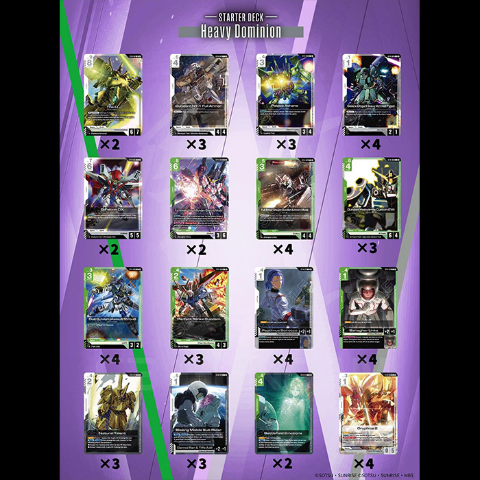 Thẻ Bài Gundam Card Game: [ST14] Starter Deck 14: Heavy Dominion [ENG]
