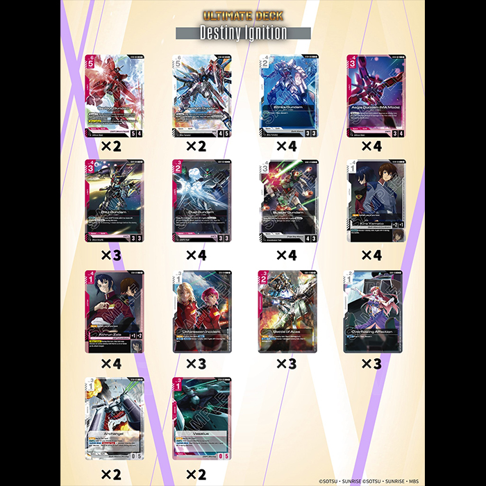 Thẻ Bài Gundam Card Game: [ST09] Ultimate Deck 09: Destiny Ignition [ENG]