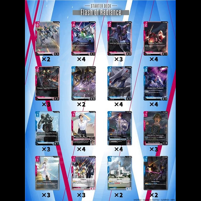 Thẻ Bài Gundam Card Game: [ST08] Starter Deck 08: Flash of Radiance [ENG]