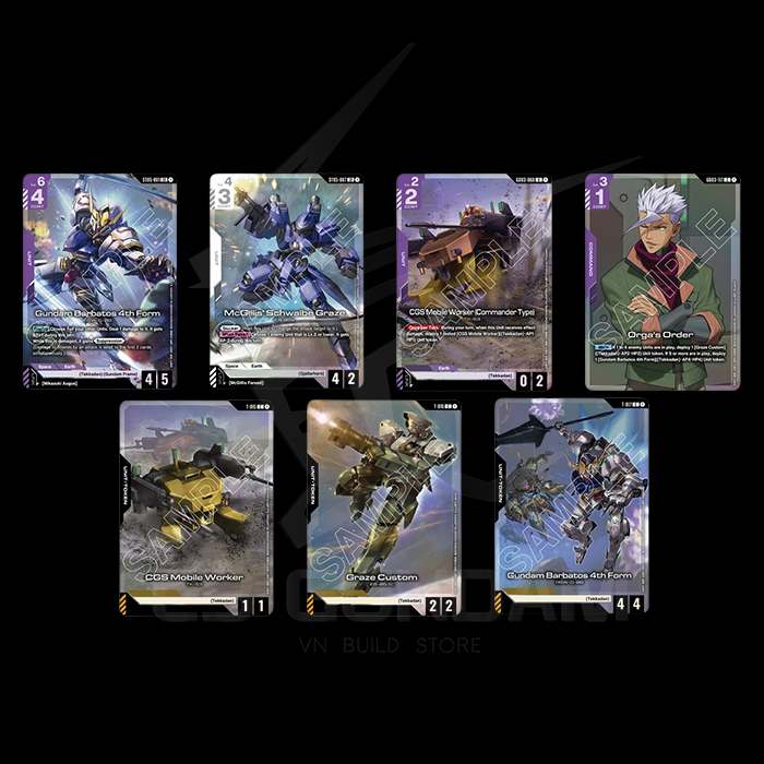 Thẻ Bài Premium Card Collection GUNDAM ASSEMBLE Set -Mobile Suit Gundam IRON-BLOODED ORPHANS- [PC01A] [ENG]