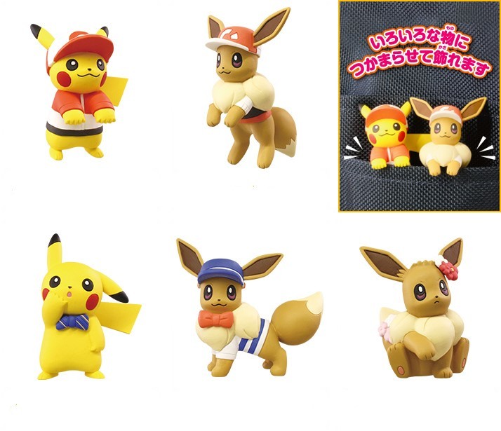 GACHA GACHAPON POKEMON LET'S GO! PIKACHU AND EEVEE! ADVENTURE MASCOT [NGẪU NHIÊN 1 TRONG CÁC MẪU]