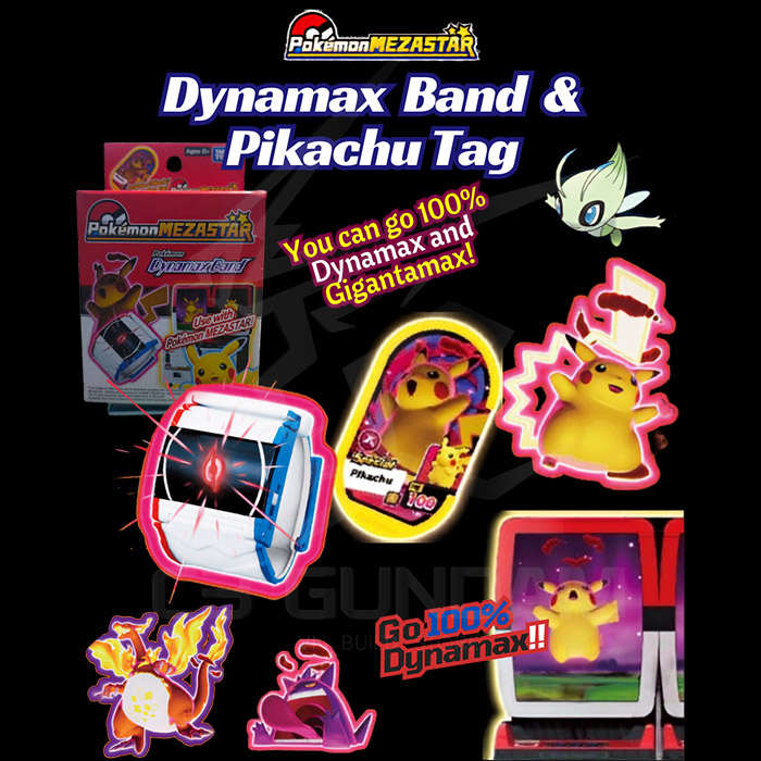 Pokemon Mezastar Promo - Special Meza Tag - Dynamax Band Pikachu & Charizard