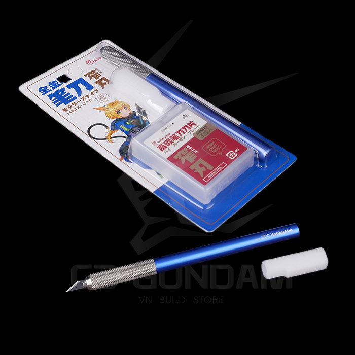 DỤNG CỤ MÔ HÌNH GUNDAM HOBBY MIO CÁN DAO ĐA NĂNG HMK-08 LƯỠI DAO GỌT NHỰA THỪA CARBON KNIFE BLADE 1710 1711 (30 PCS) BỘ DAO GỌT LƯỠI NHỎ HMK-01R HMK-01B HMK-03K HMK-03G
