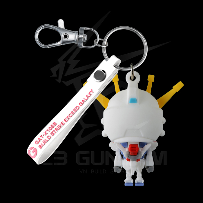 Móc Khóa Gundam 3D Rubber Mascot Keychain Aile Stpla-kun Build Stpla-kun Zeopla-kun Dompla-kun