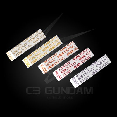 DỤNG CỤ MÔ HÌNH GUNDAM GIẤY CHÀ NHÁM DSPIAE 3MM SP-S01 SP-S02 (100PCS) 75x25mm #180 #280 #400 #600 #800#1000 #1200 #1500 #2000 #2500