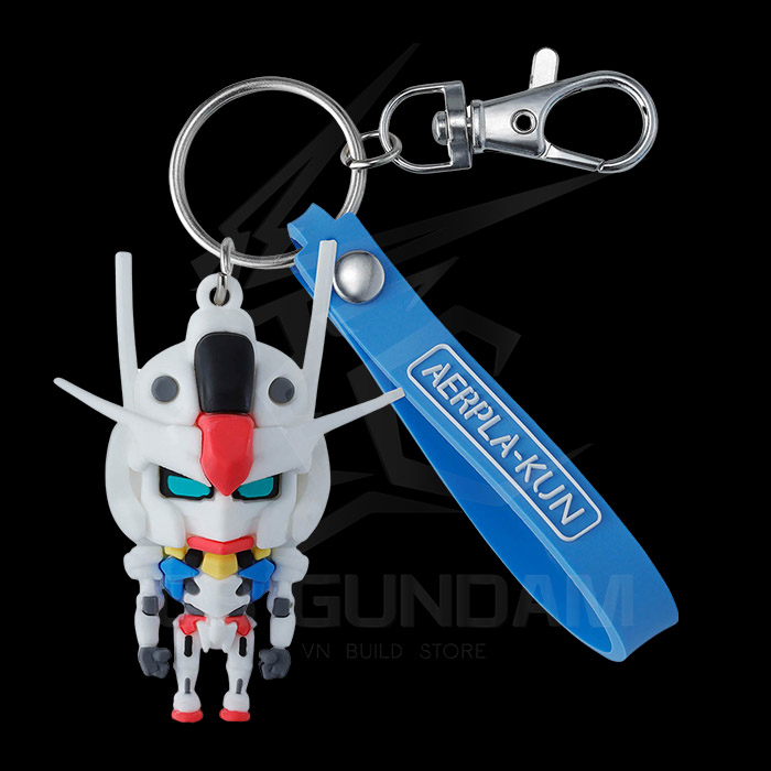 Móc Khóa Gundam 3D Rubber Mascot Keychain Gunpla-kun Zakupla-kun Charzaku-kun GMpla-kun v-Gunpla-kun Aerial-kun