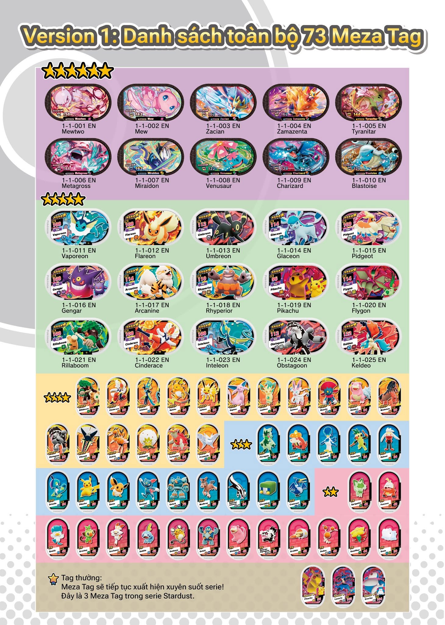 Pokémon Meza Tag StarDust Version 1