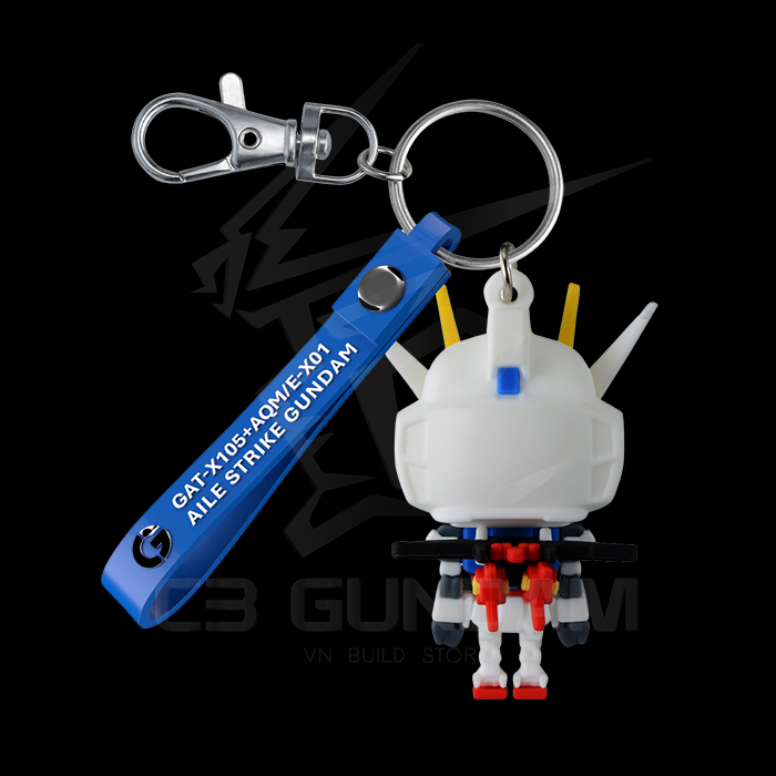 Móc Khóa Gundam 3D Rubber Mascot Keychain Aile Stpla-kun Build Stpla-kun Zeopla-kun Dompla-kun