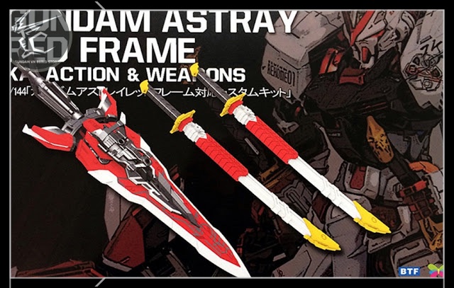 BTF RG 1/144 TACTICAL ARMS ASTRAY RED FRAME KAI WEAPON