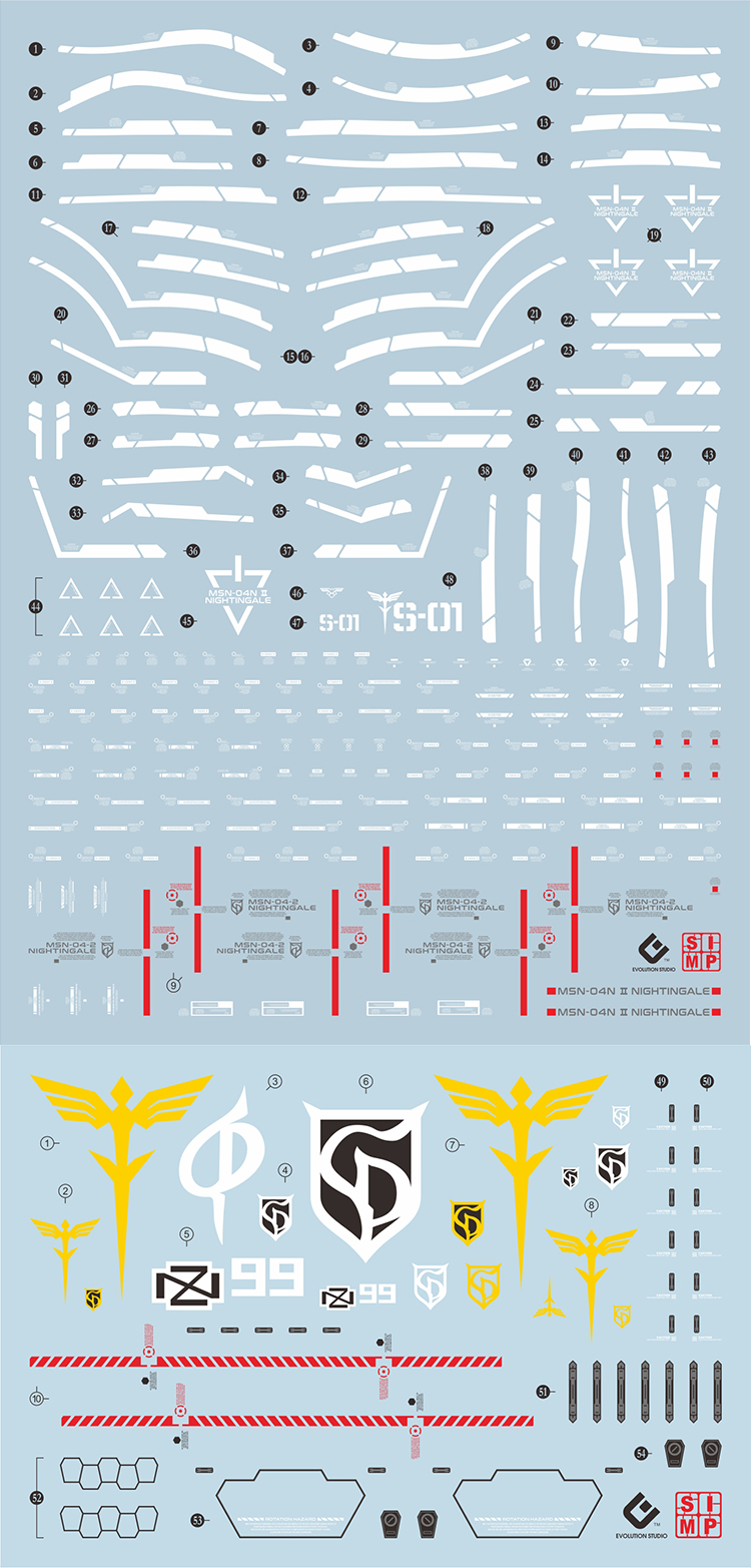 DECAL NƯỚC EVO HG NIGHTINGALE