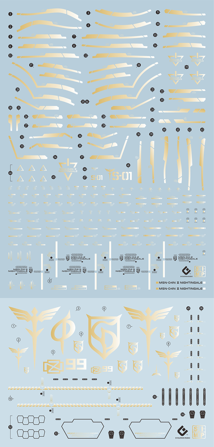 DECAL NƯỚC EVO HG NIGHTINGALE