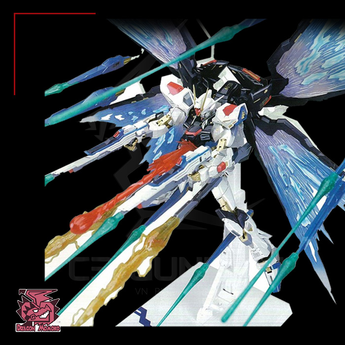MG HIRM 1/100 DRAGON MOMOKO ZGMF-X20A STRIKE FREEDOM GUNDAM METAL FRAME + WING OF LIGHT +EFFECT PART