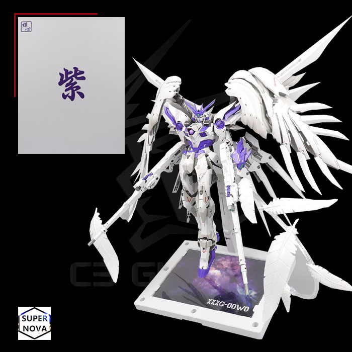 MG 1/100 SUPERNOVA/MODEL HEART XXXG-OOWO WING GUNDAM ZERO CUSTOM PAINT PURPLE VER GFF