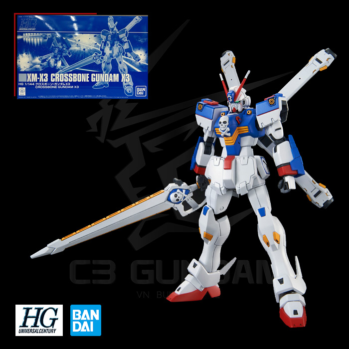 HGUC 1/144 XM-X3 CROSSBONE GUNDAM X3 [P-BANDAI] | C3 Gundam