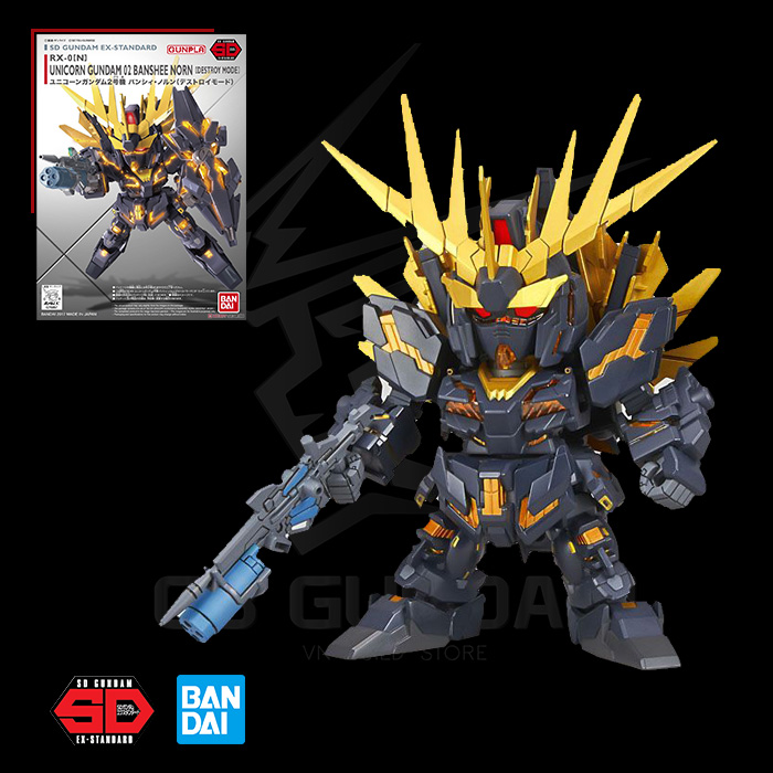 SD EX-STANDARD 015 UNICORN GUNDAM 02 BANSHEE NORN (DESTROY MODE)