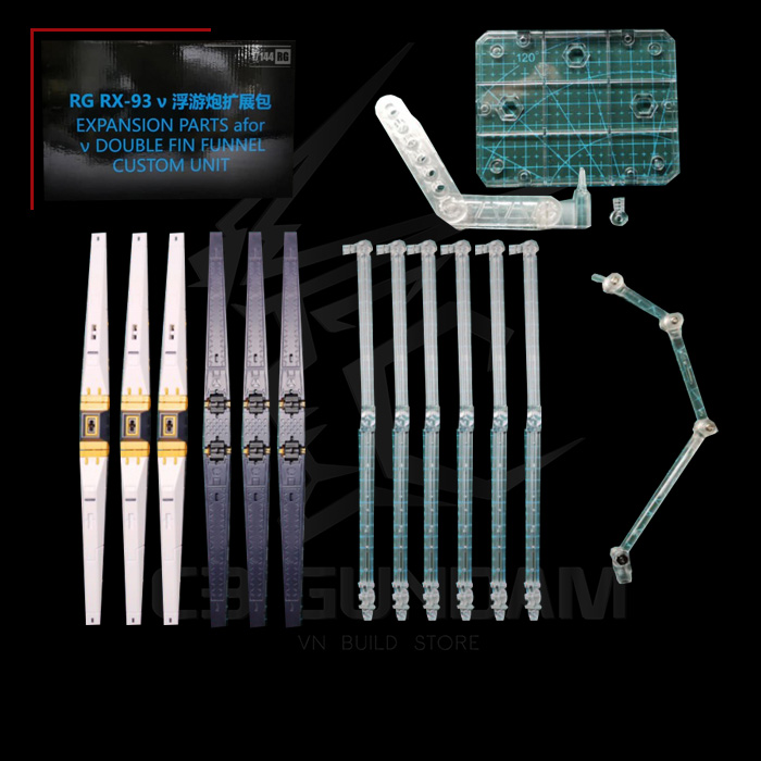 RG 1/144 RX93 NU EXPANSION PART FOR NU DOUBLE FIN FUNNEL CUSTOM UNIT