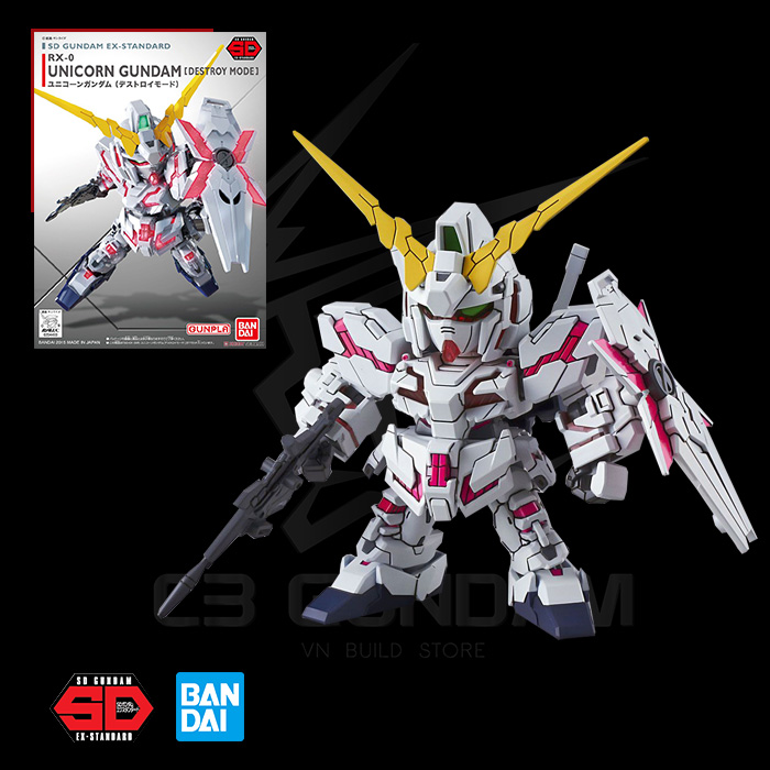 SD EX-STANDARD 005 RX-0 UNICORN GUNDAM (DESTROY MODE)
