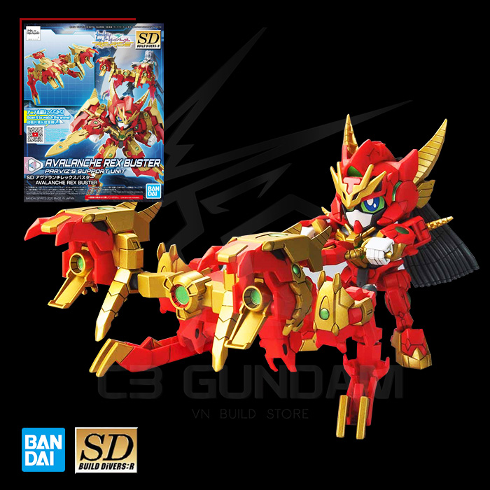 HGBD:R 018 1/144 SD AVALANCHE REX BUSTER BUILD CUSTOM PART