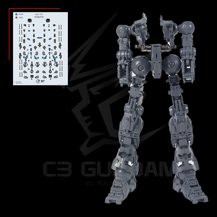 DIAN CHANG 1/100 METAL FRAME PART FOR MG RX-93 NU GUNDAM VER KA