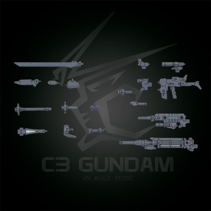 HGBC 30MM 1/144 W-01 OPTION WEAPON 1 for ALTO CUSTOM PART