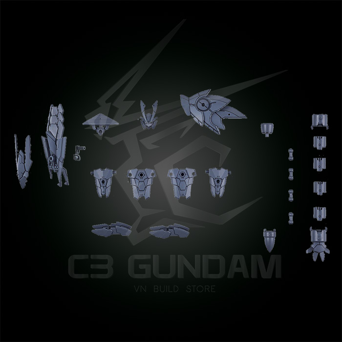 HGBC 30MM 1/144 W-10 OPTION PARTS SET 4 (SENGOKU ARMOR) CUSTOM PART