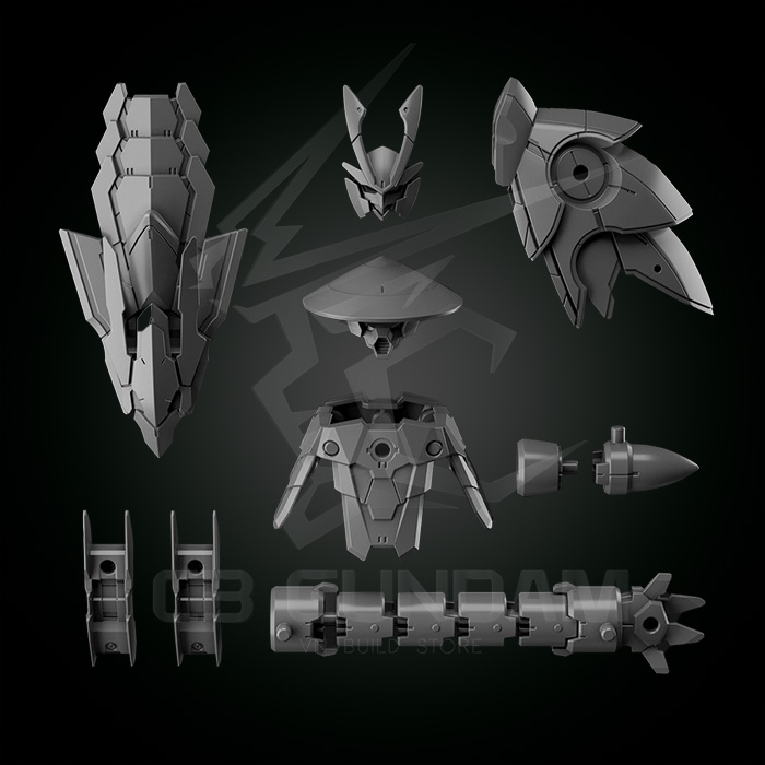 HGBC 30MM 1/144 W-10 OPTION PARTS SET 4 (SENGOKU ARMOR) CUSTOM PART