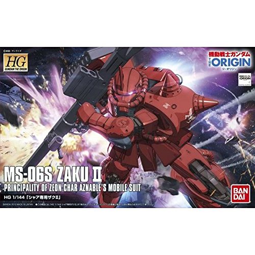 HGGTO 001 1/144 MS-06S CHAR ZAKU II GUNDAM THE ORIGIN
