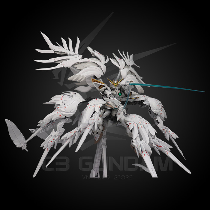 MG 1/100 SUPERNOVA/MODEL HEART XXXG-OOWO WING GUNDAM ZERO SNOW WHITE VER GFF