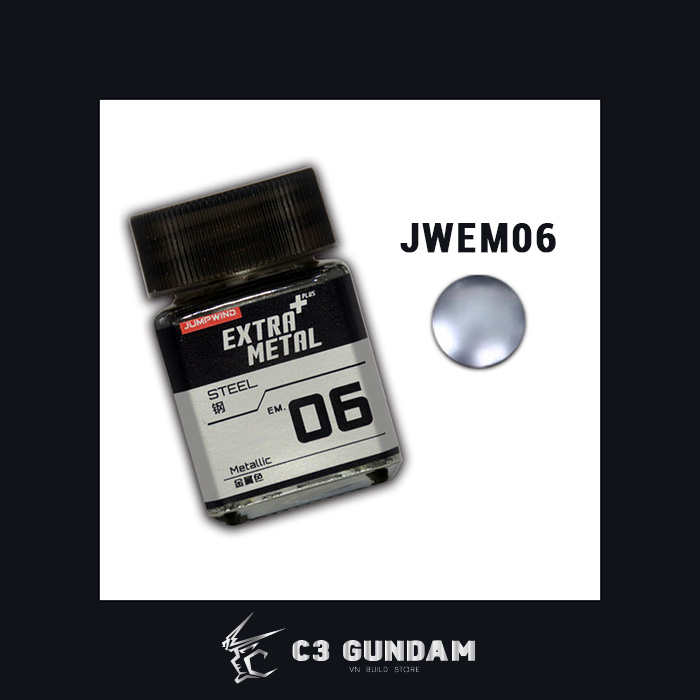 SƠN MÔ HÌNH GUNDAM JUMPWIND MÀU KIM LOẠI -  EXTRA METAL METALLIC COLOR JWEM 18ML