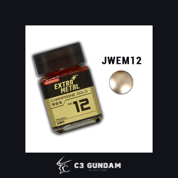 SƠN MÔ HÌNH GUNDAM JUMPWIND MÀU KIM LOẠI -  EXTRA METAL METALLIC COLOR JWEM 18ML
